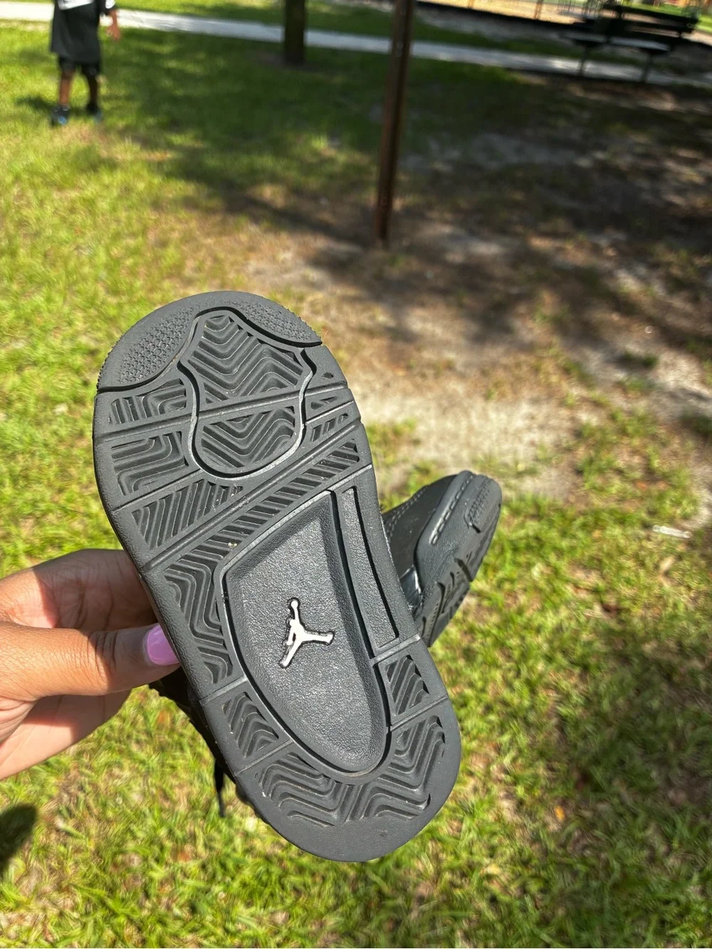 Kids Jordan 4 Black Cat Sneakers